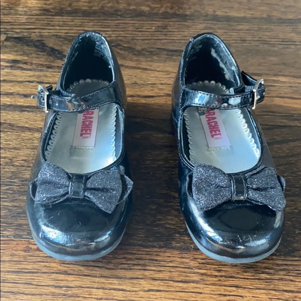 Patten leather Mary Jane dress shoes.